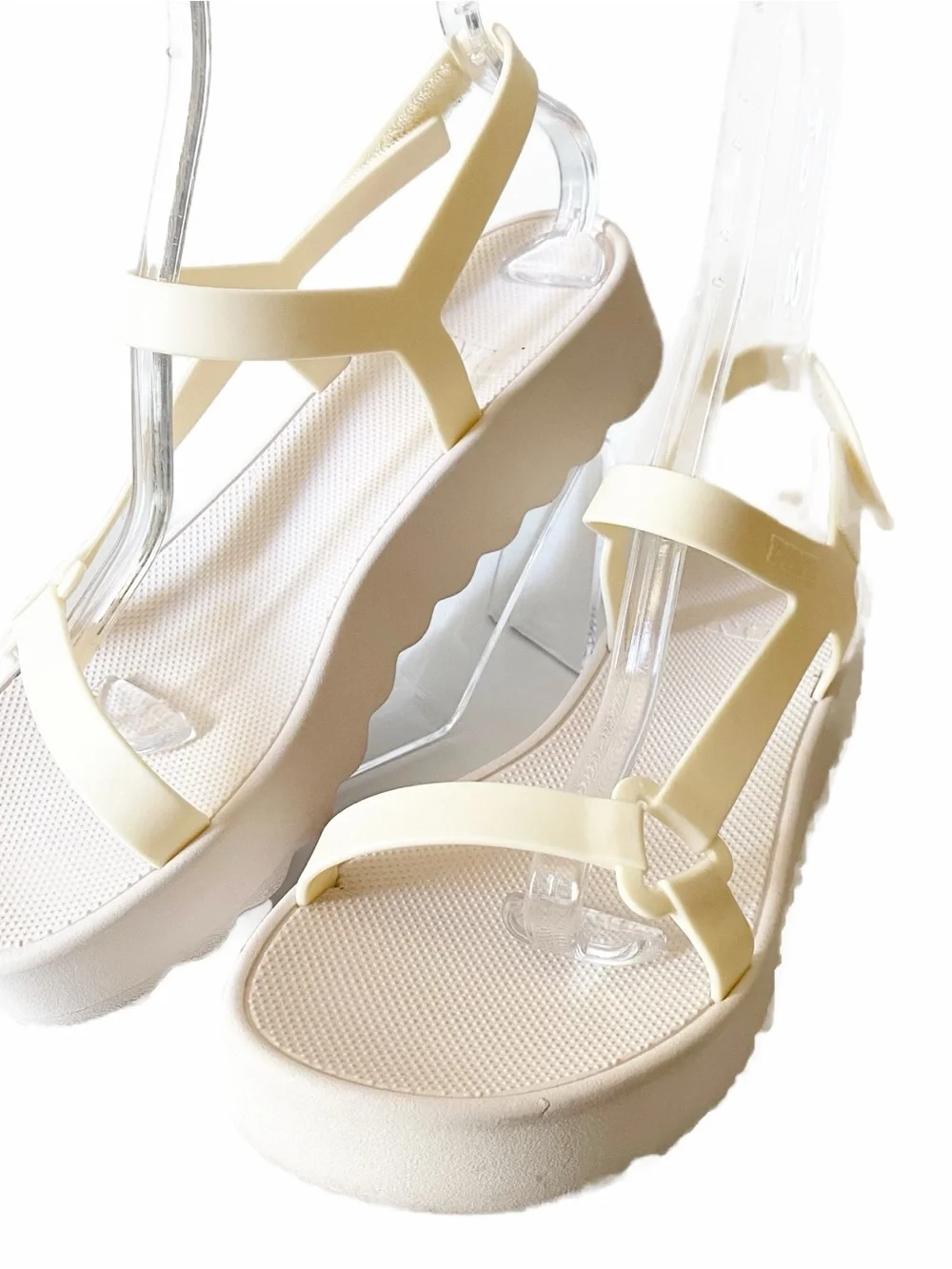 Platform Pink Chunky Sandal Minimalist Beach Bohemian Swim Summer Vacation